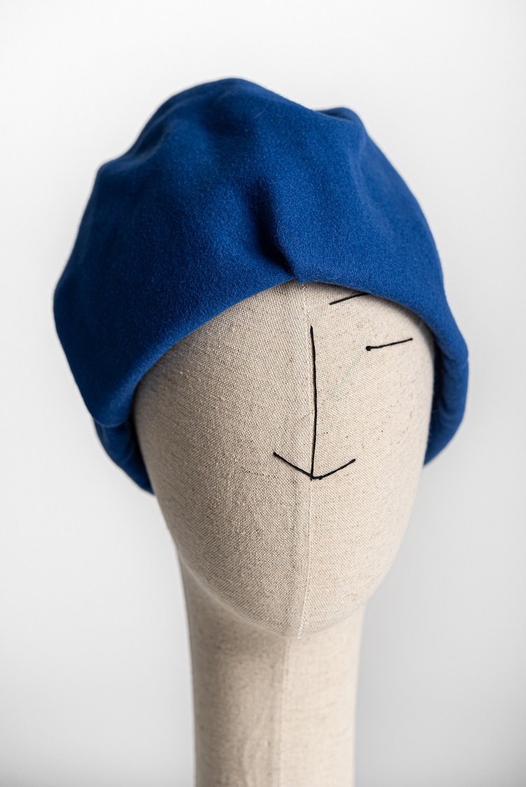 Folded Hat Feltro Lapin blu