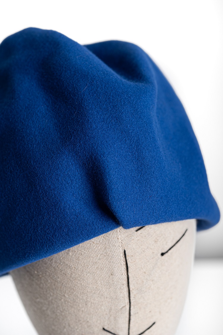 Folded Hat Feltro Lapin blu 
