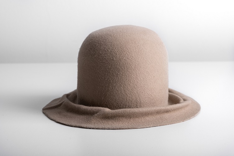 Folded Hat Feltro Lapin tortora