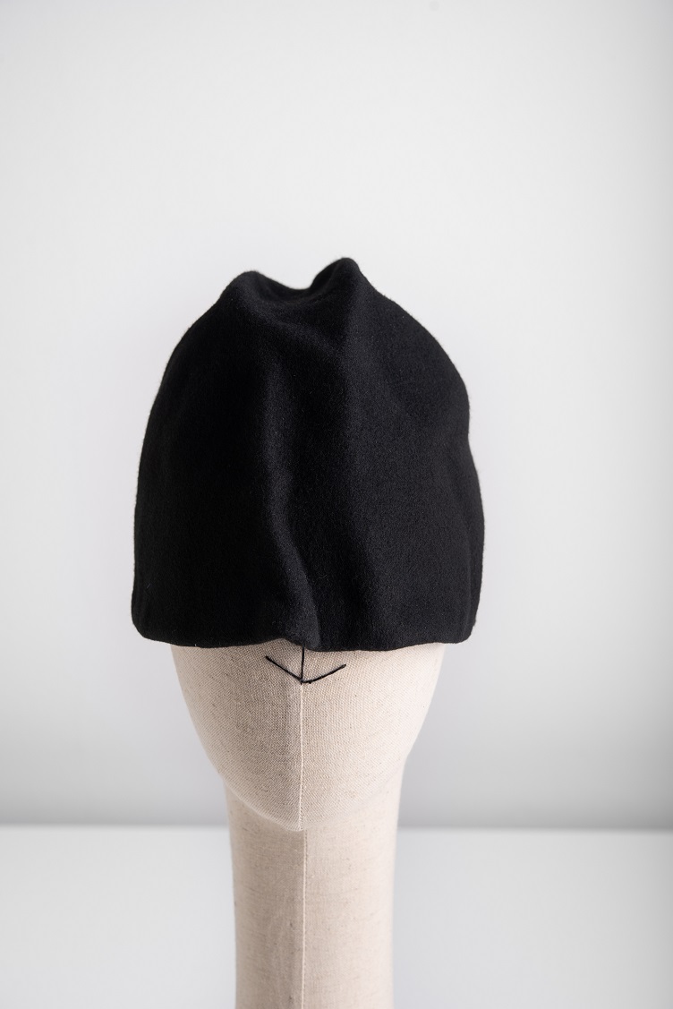 Folded Hat Feltro nero 