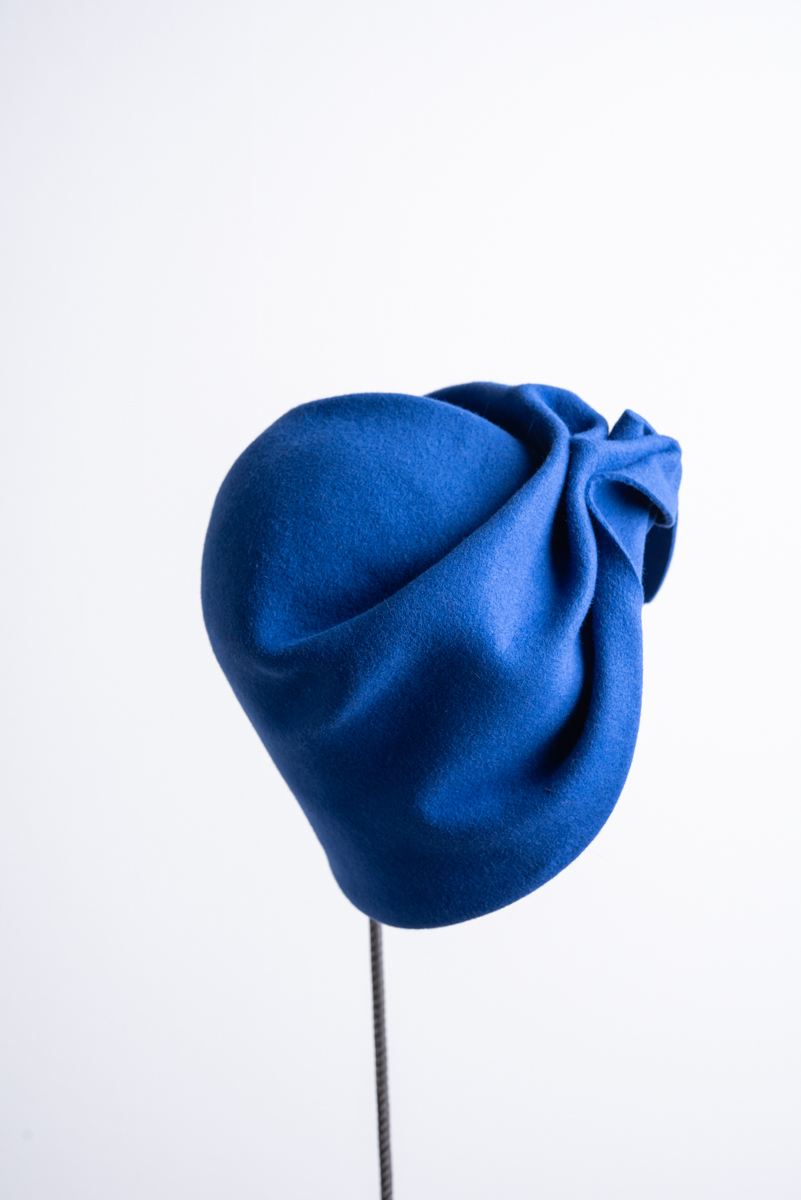 Turbante Feltro Lapin blu 