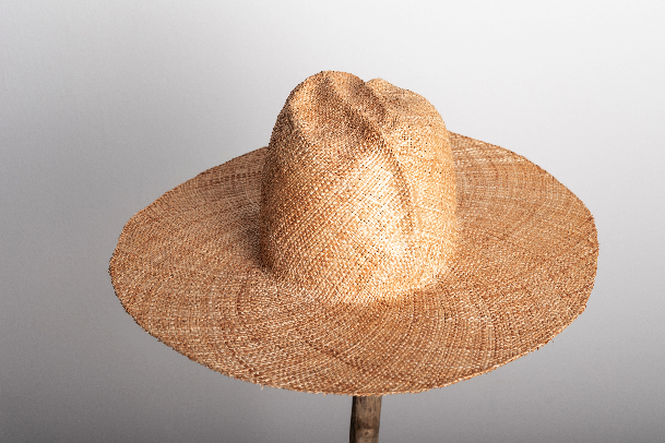  Cappello Pieghe Natural grass straw
