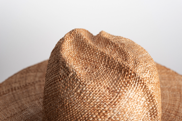  Cappello Pieghe Natural grass straw